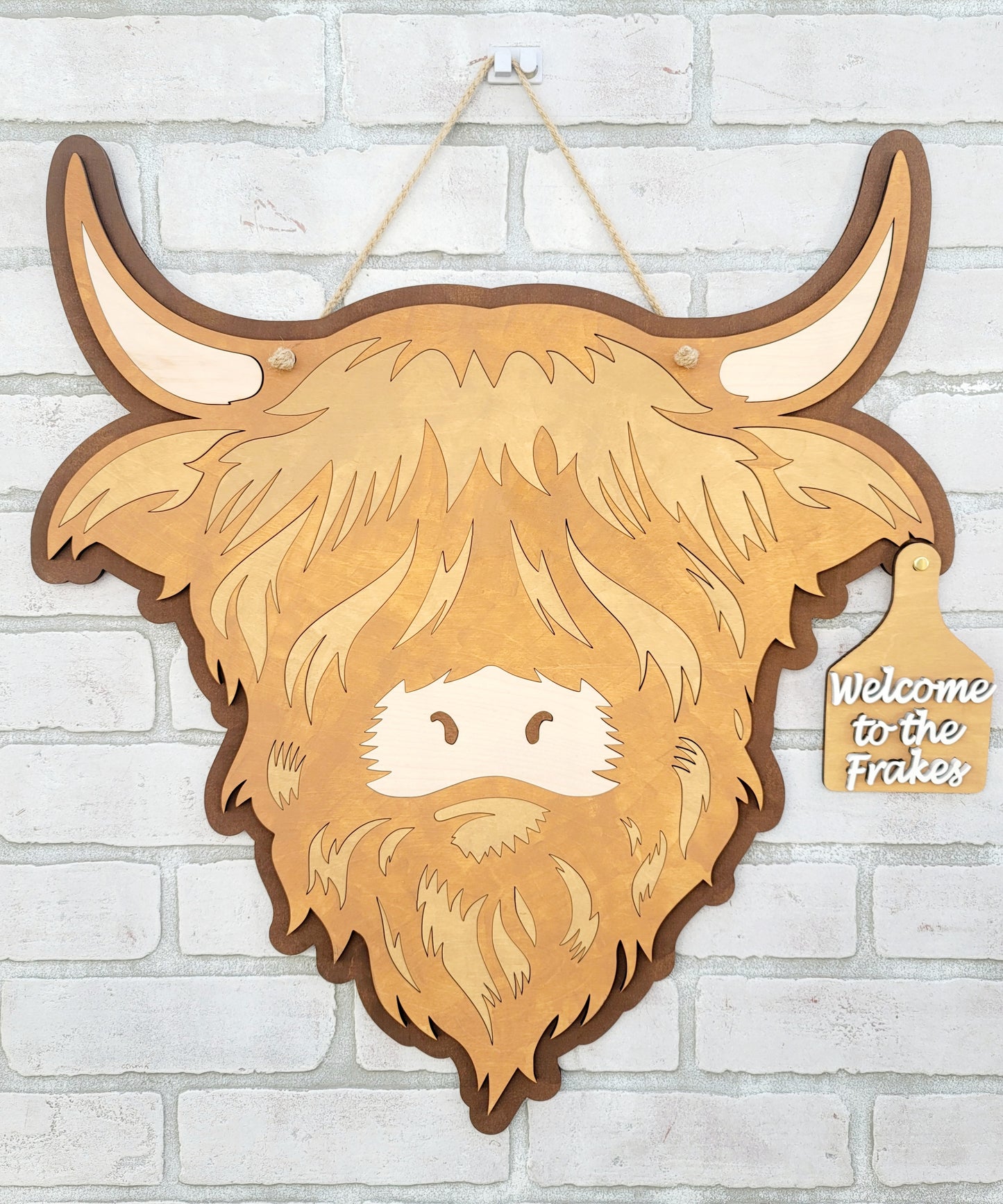 Highland Cow Door Hanger