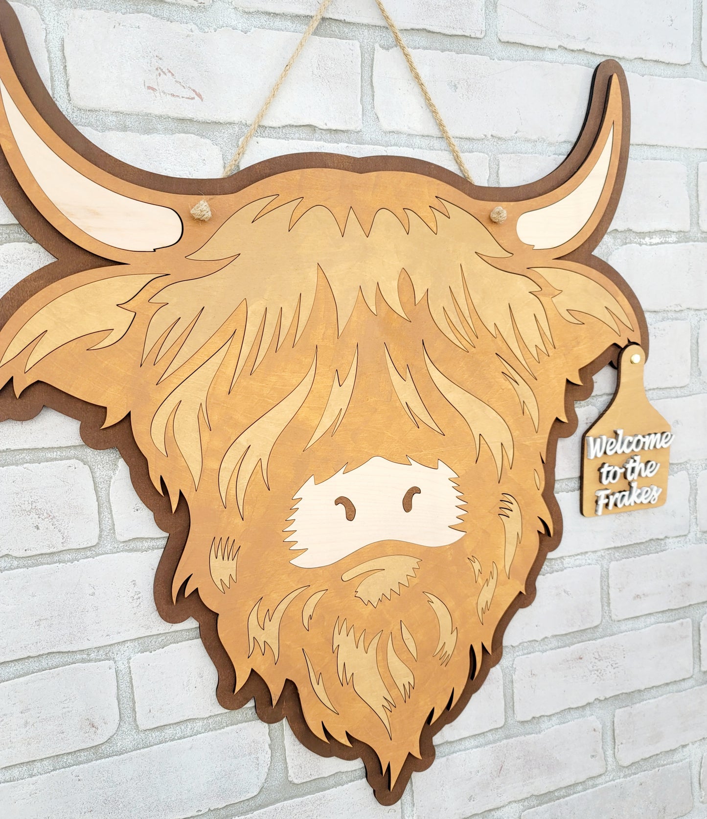 Highland Cow Door Hanger