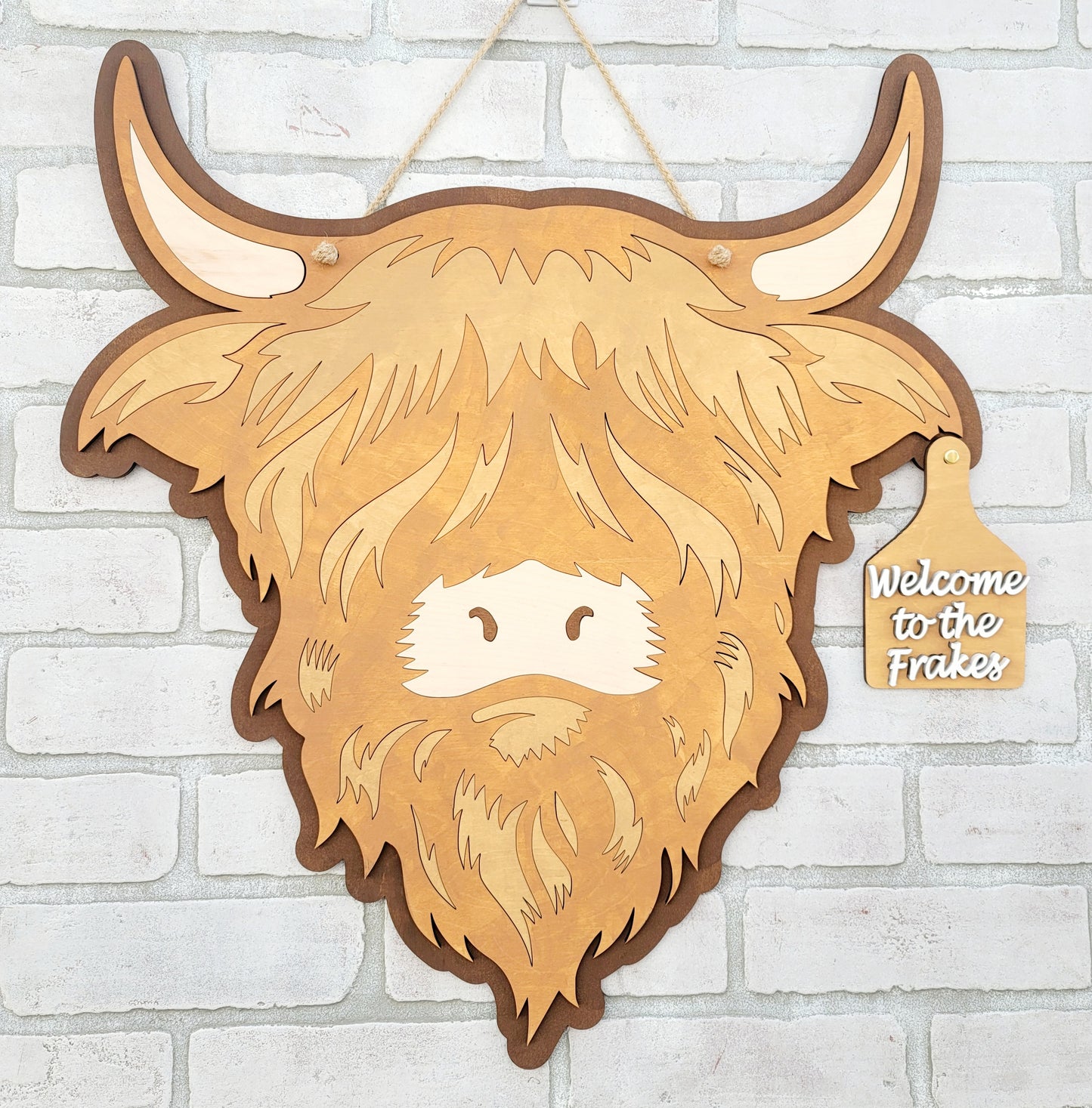 Highland Cow Door Hanger