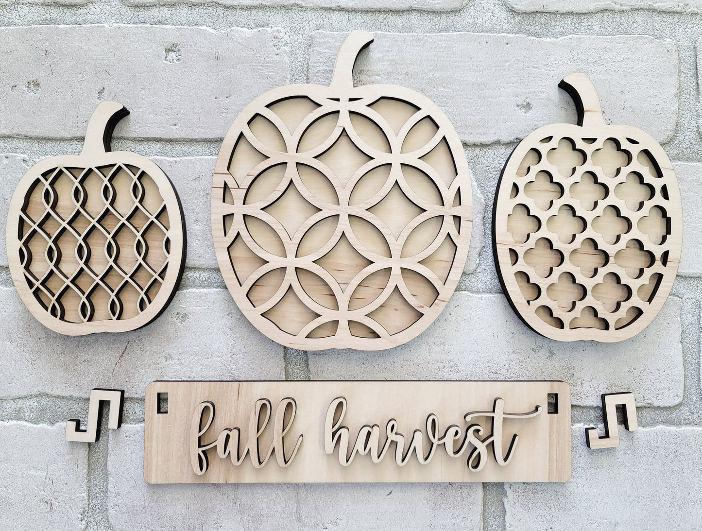 Fall Pumpkins-Interchangeable Inserts