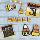 Candy Corn Tiered Tray Set