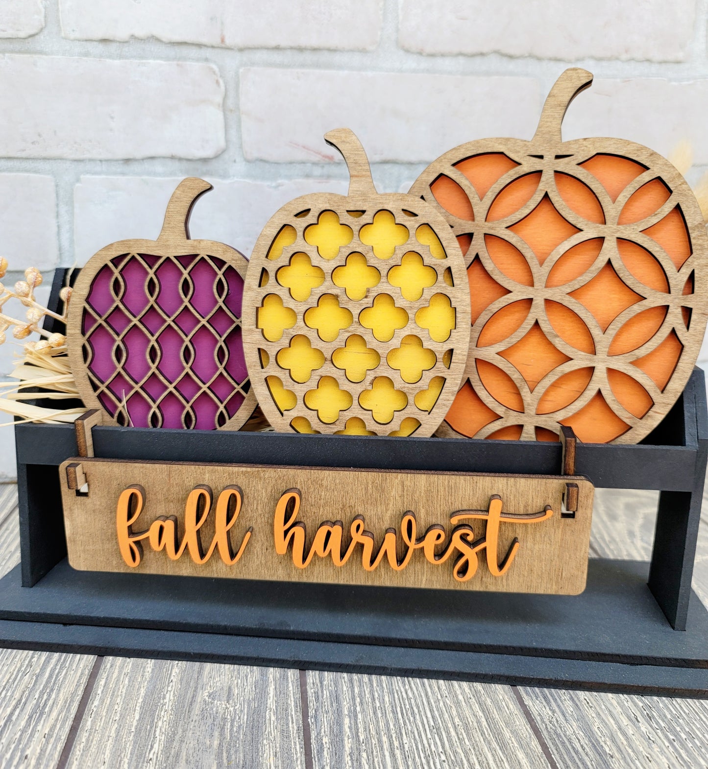 Fall Pumpkins-Interchangeable Inserts