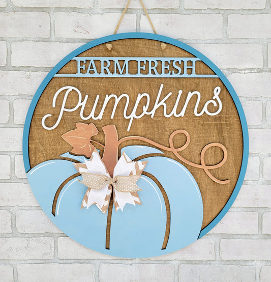 Farm Fresh Pumpkins Door Hanger