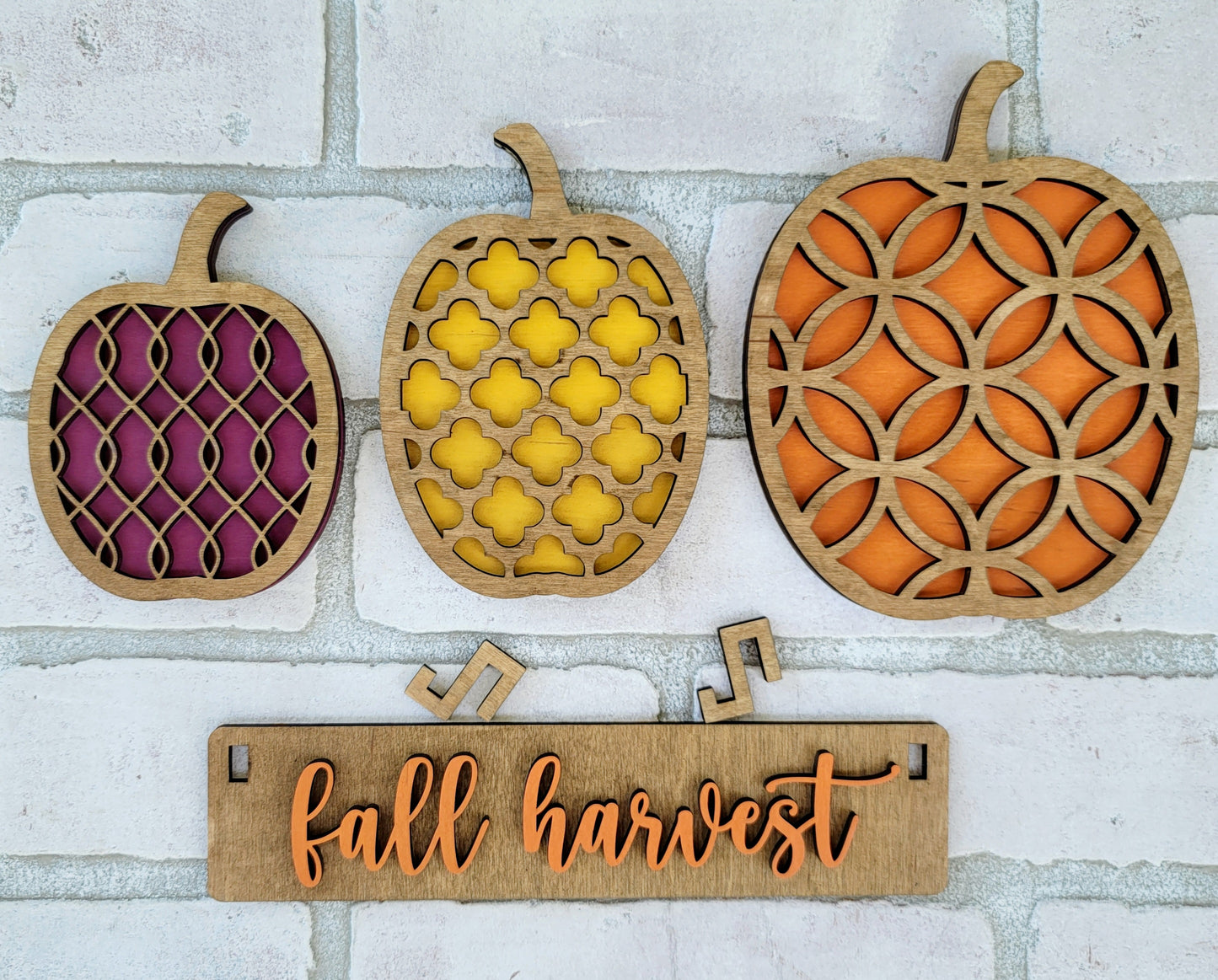 Fall Pumpkins-Interchangeable Inserts