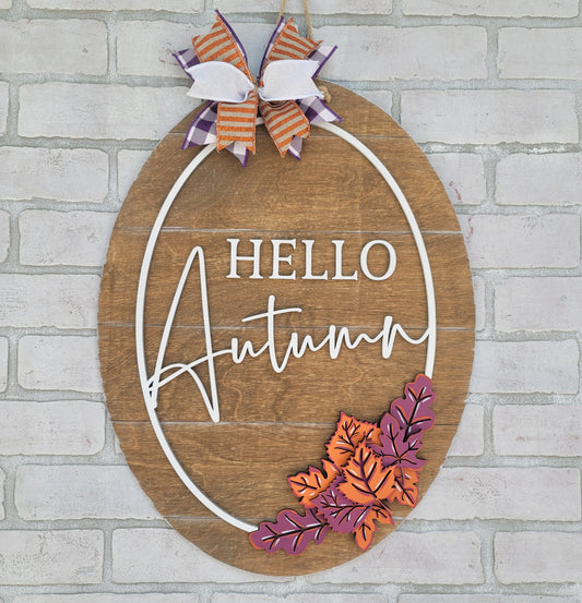 Hello Autumn Door Hanger