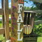 Hello Fall Pumpkin & Leaves Porch Leaner
