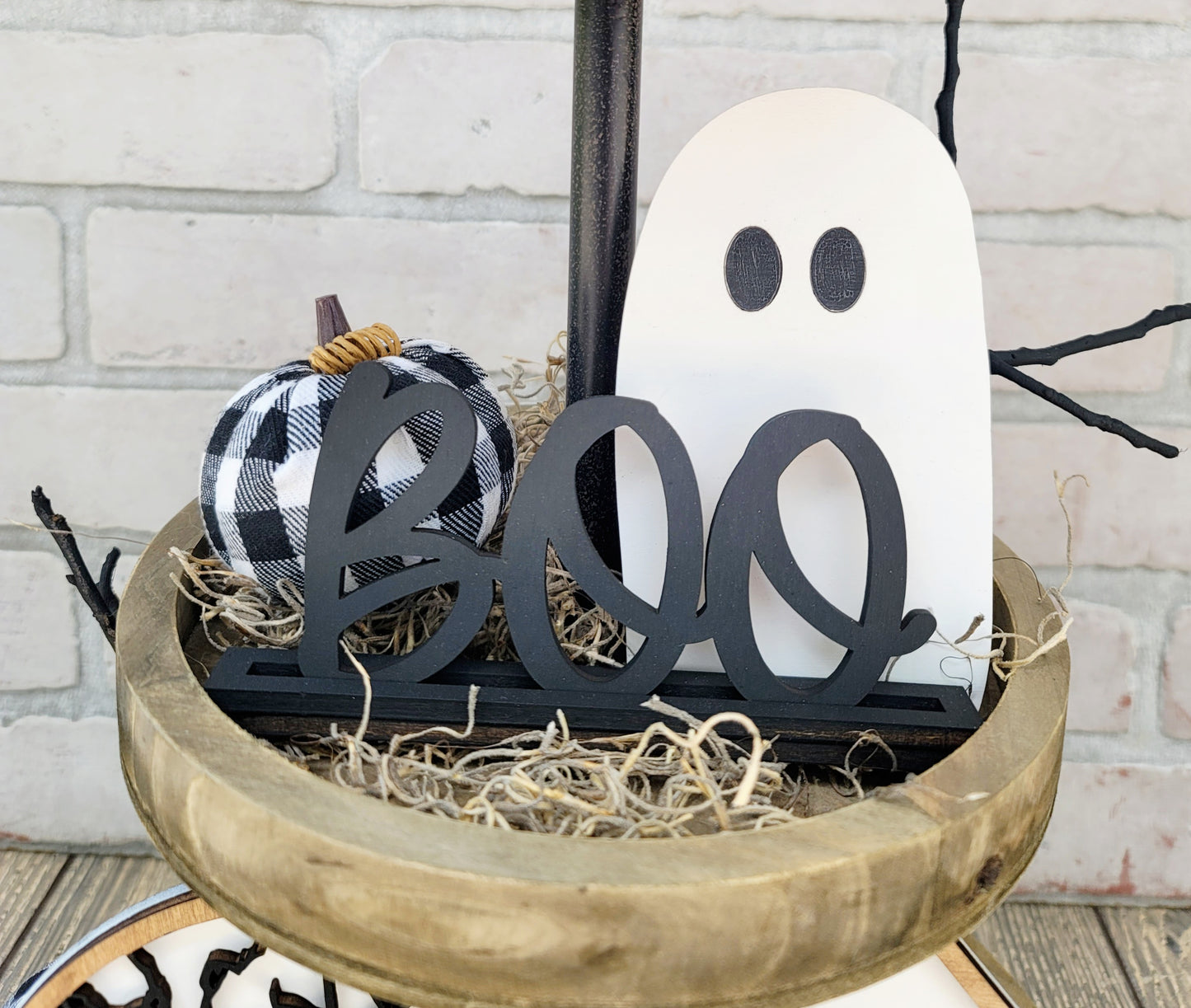 Boo Tiered Tray Set