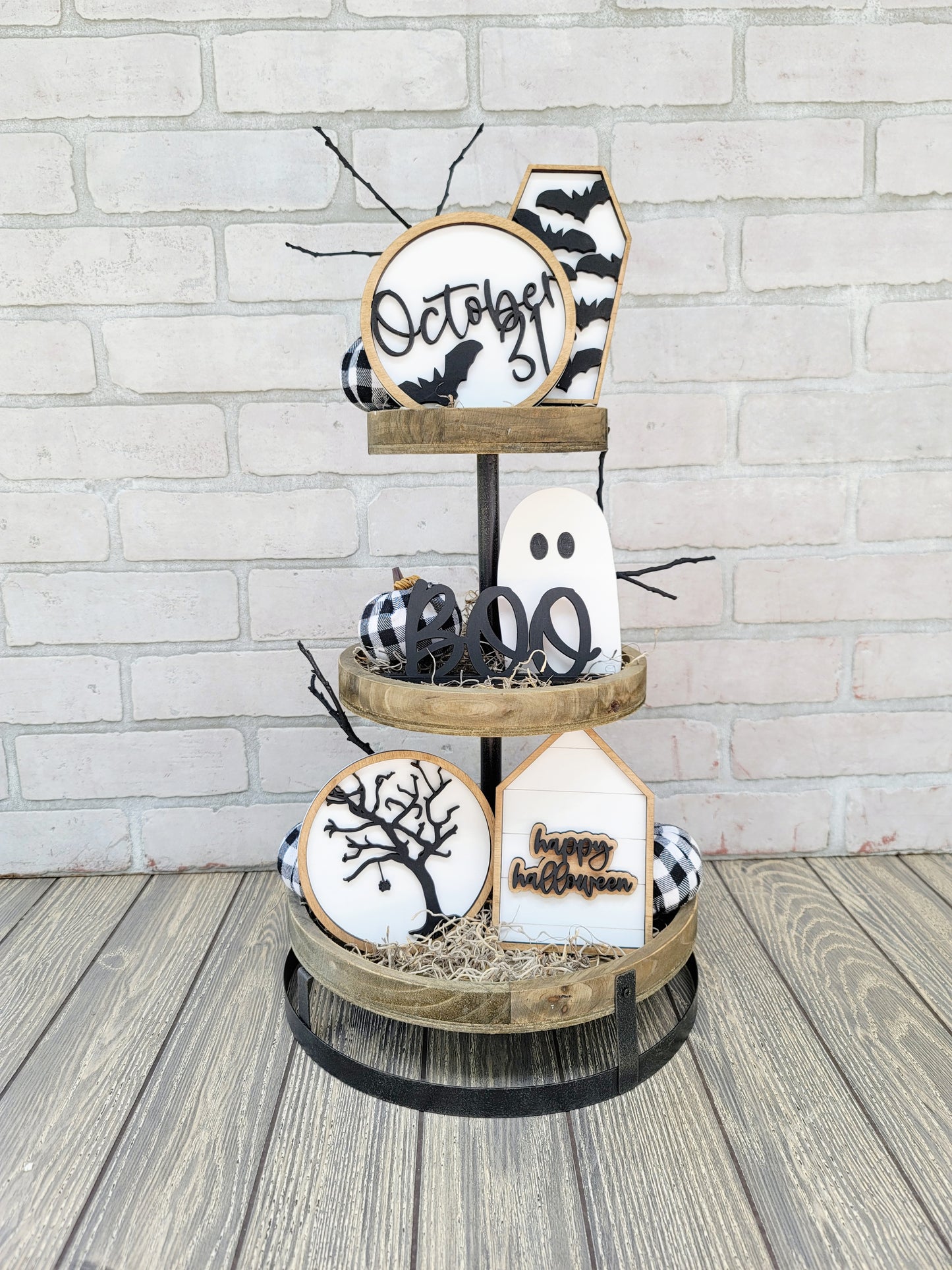 Boo Tiered Tray Set