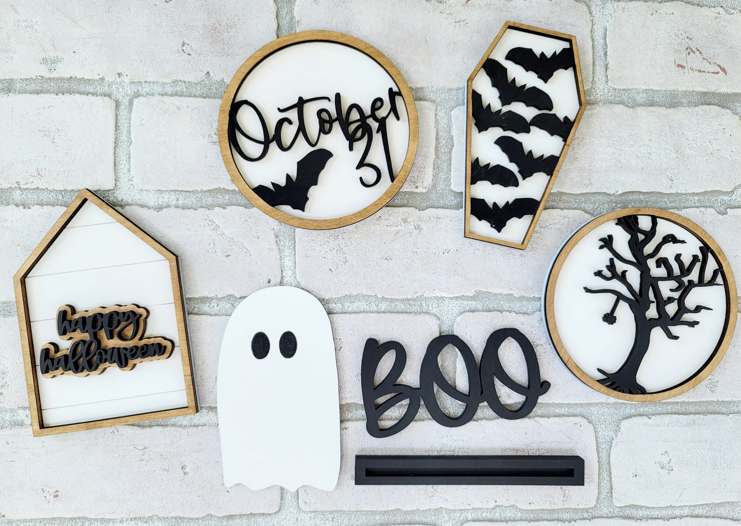 Boo Tiered Tray Set