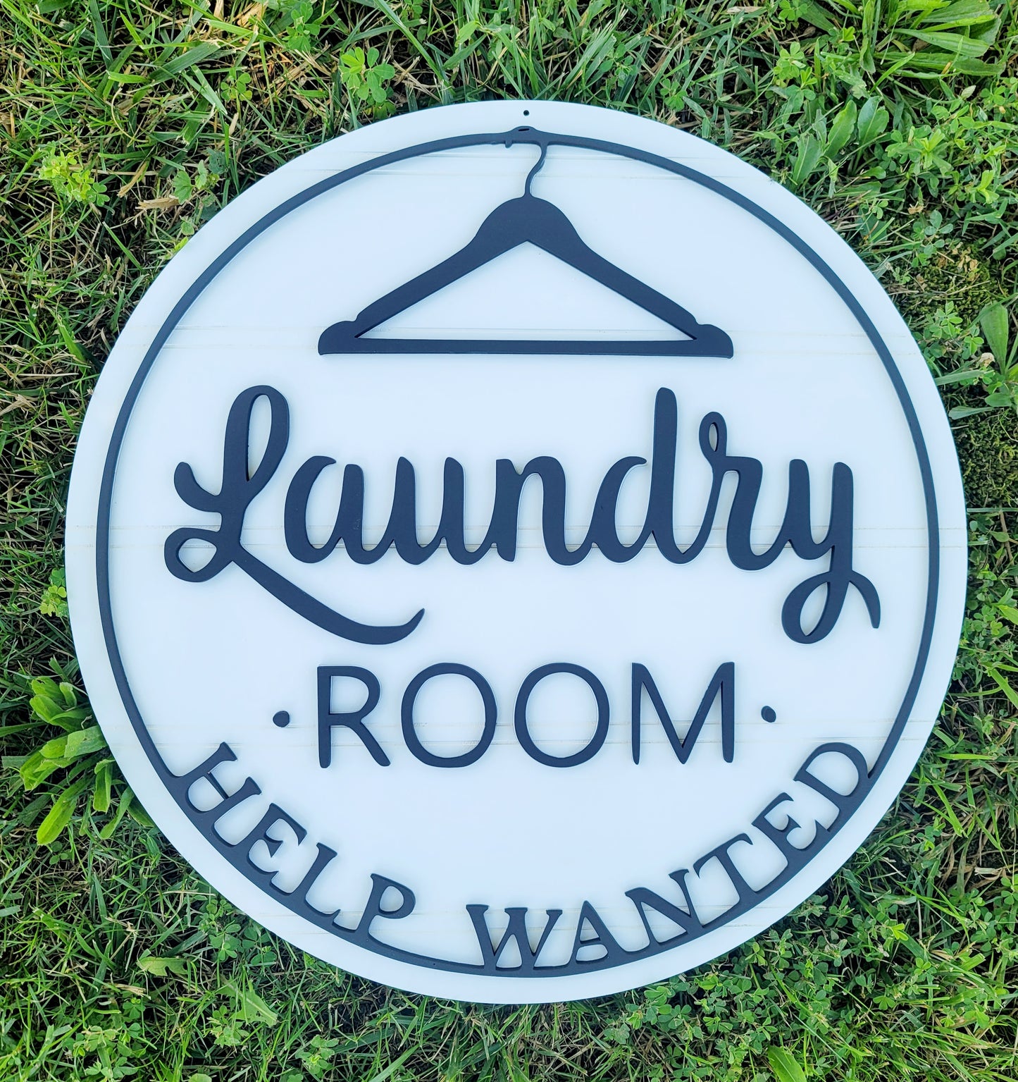 Laundry Room Help Wanted Sign