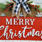 Classic Merry Christmas Door Hanger