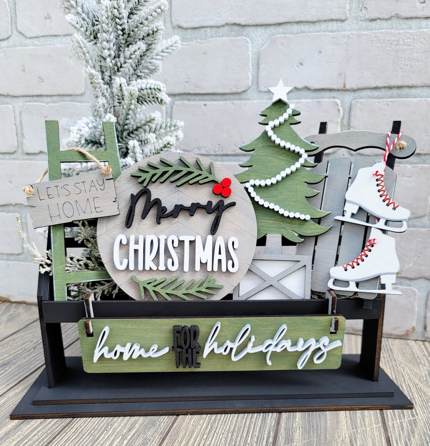 Farmhouse Christmas- Interchangeable Inserts