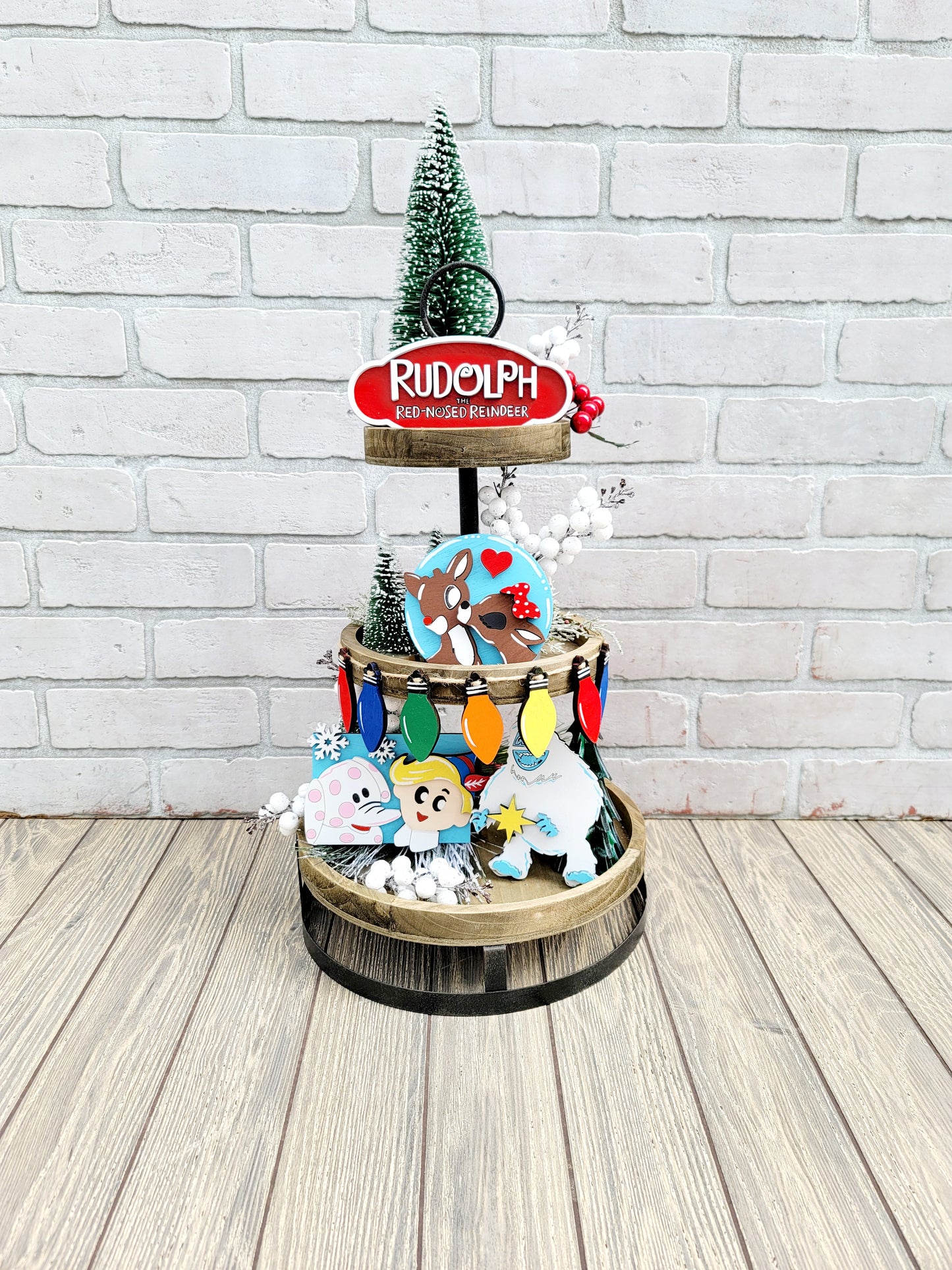 Rudolph the Red Nosed Reindeer Tiered Tray Set