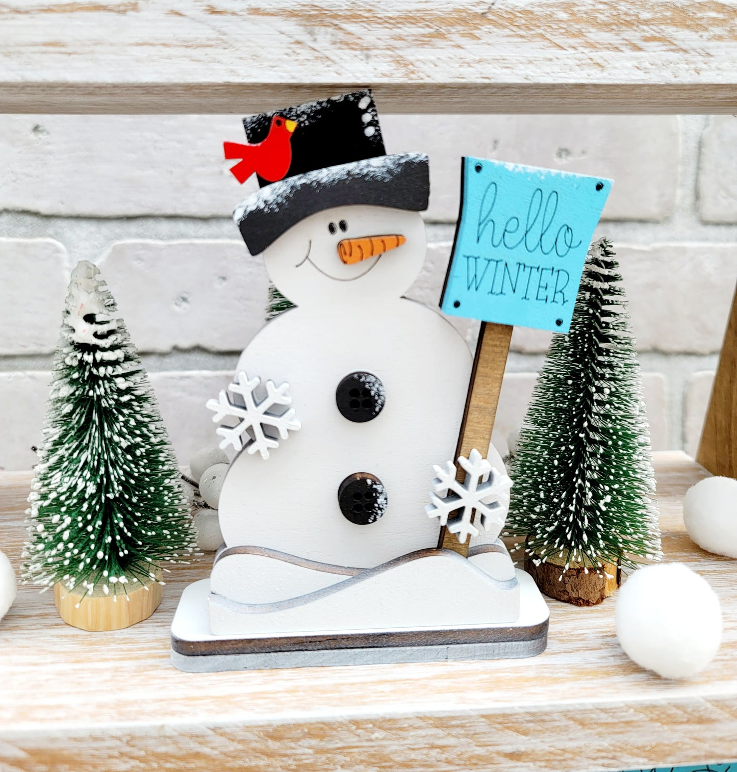 Snowman/Snow Days Tiered Tray Set