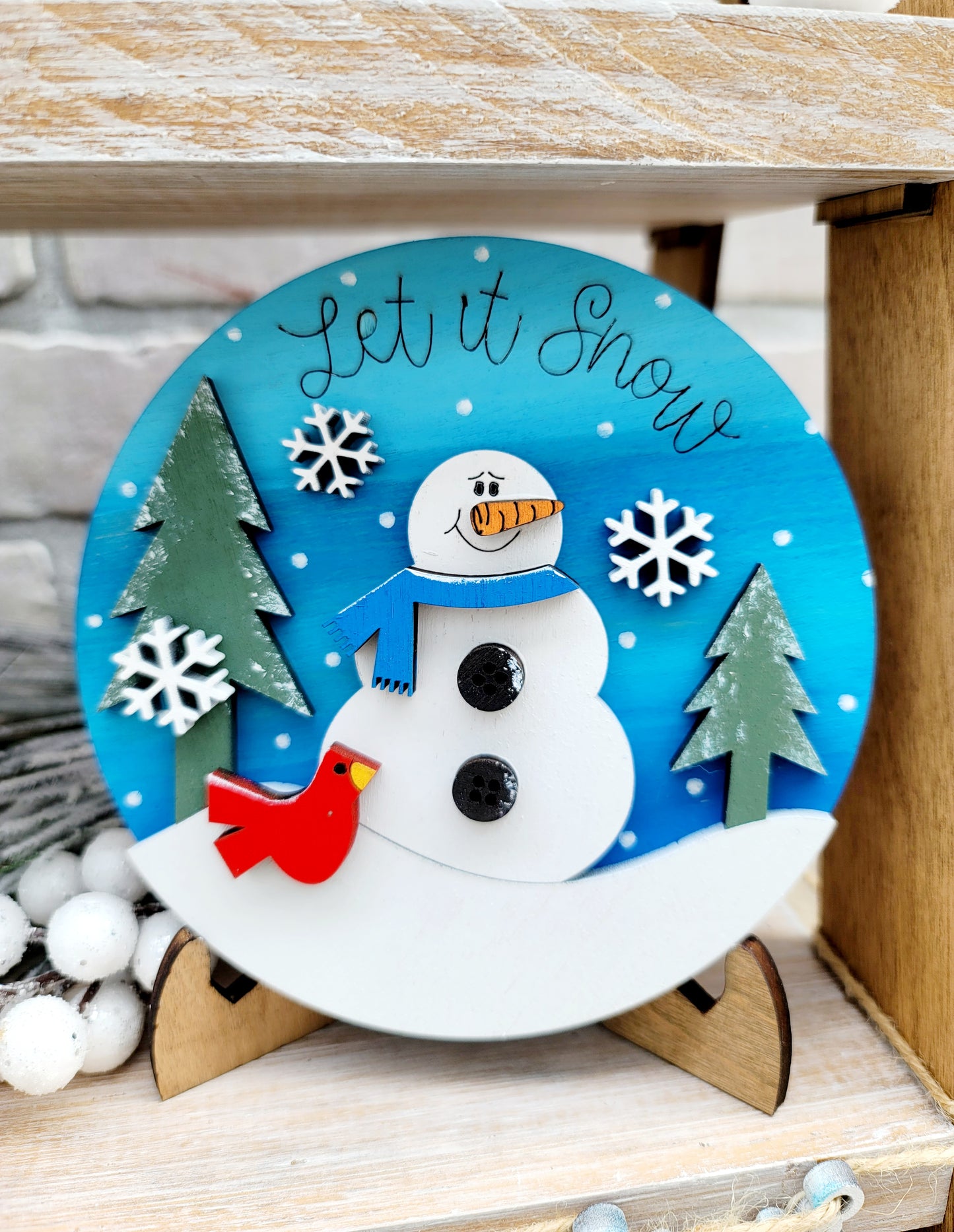 Snowman/Snow Days Tiered Tray Set