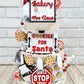 Santas Cookies Tiered Tray Set