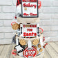 Santas Cookies Tiered Tray Set
