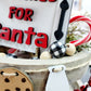 Santas Cookies Tiered Tray Set