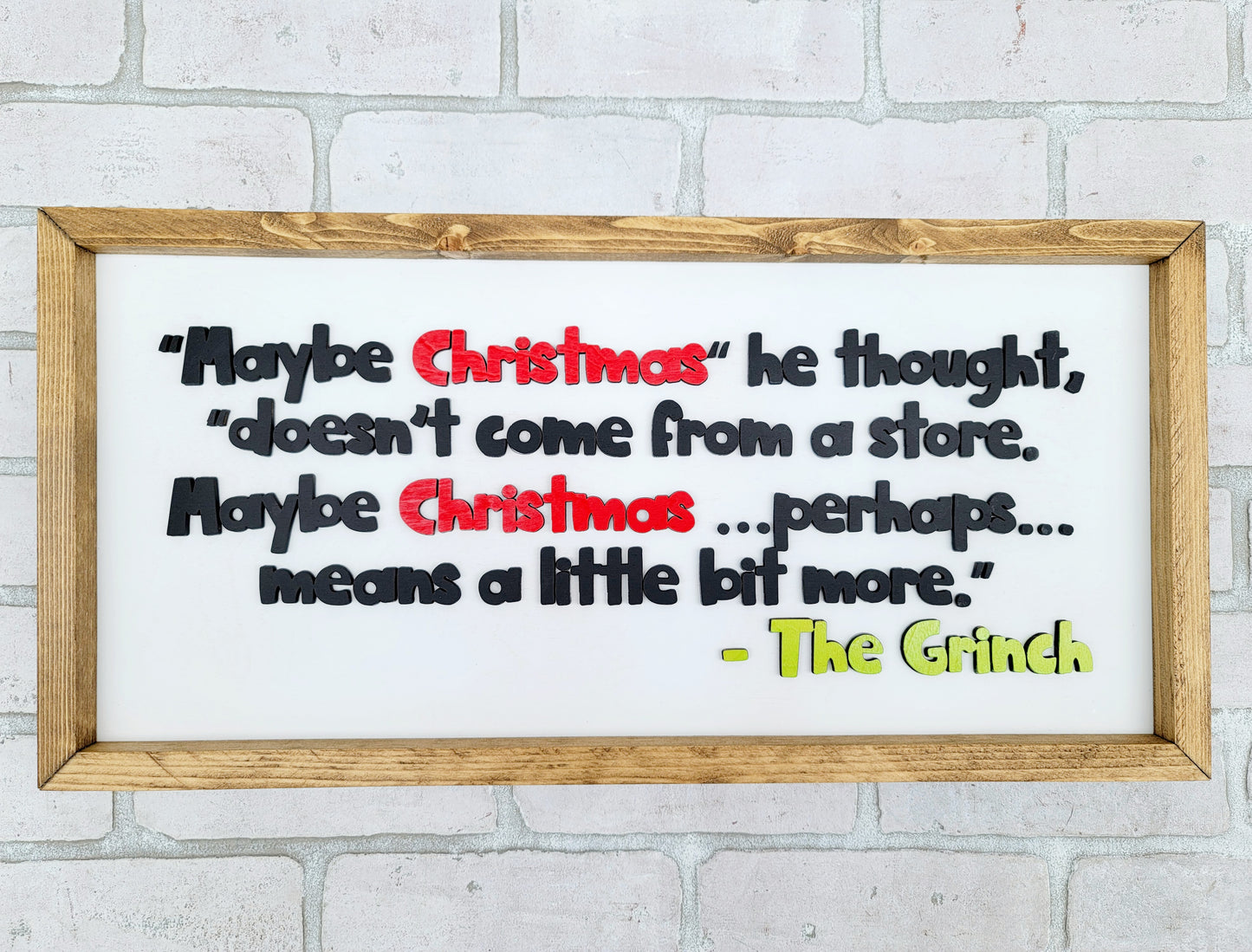 Grinch Christmas Sign