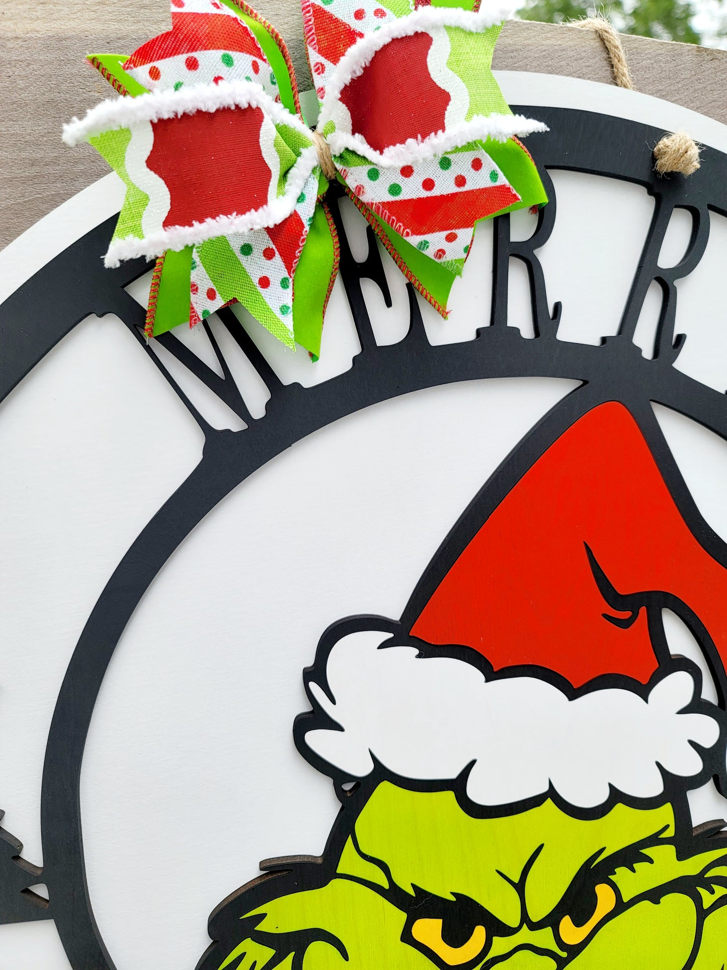 Merry Grinchmas Door Hanger