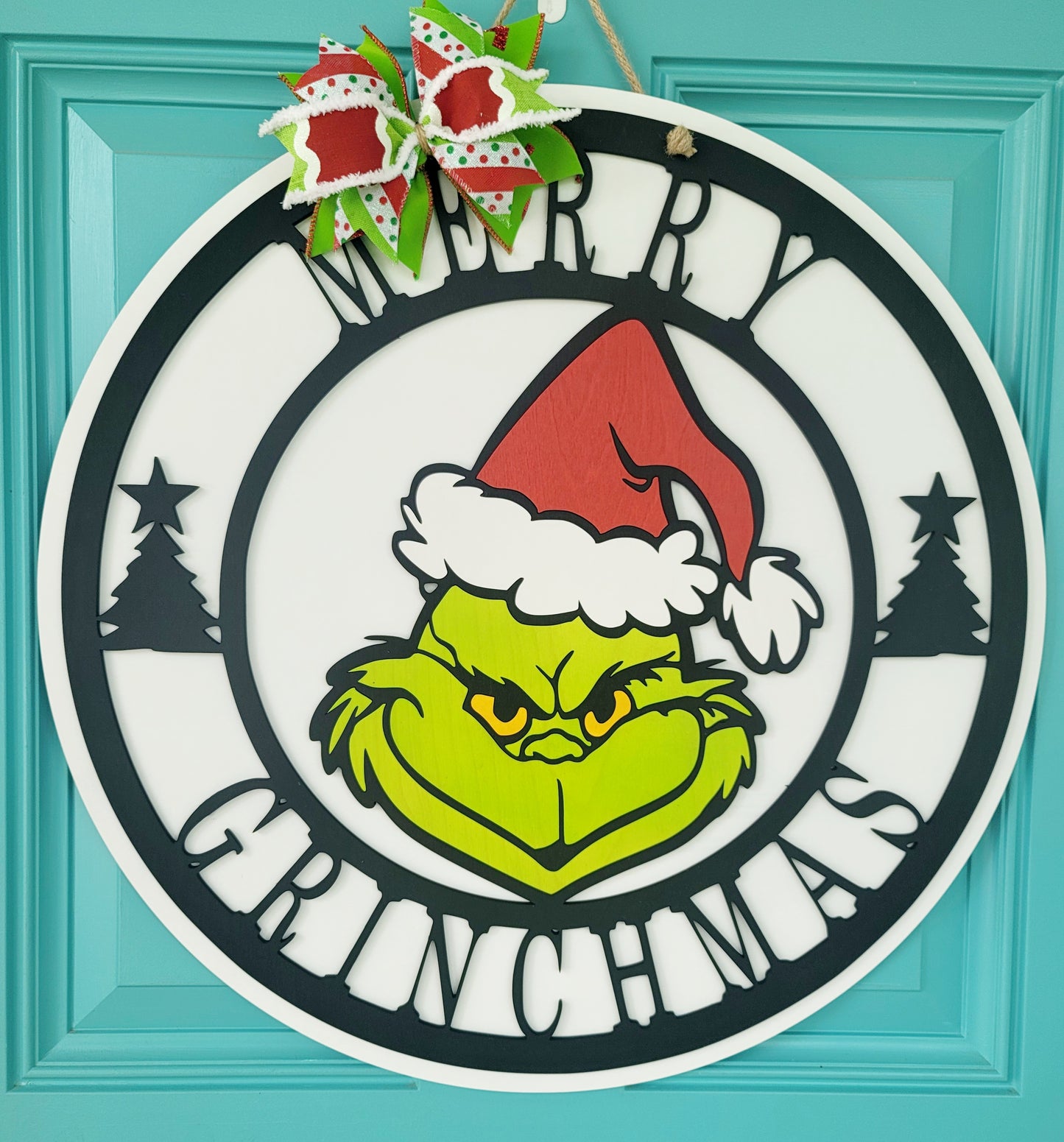 Merry Grinchmas Door Hanger