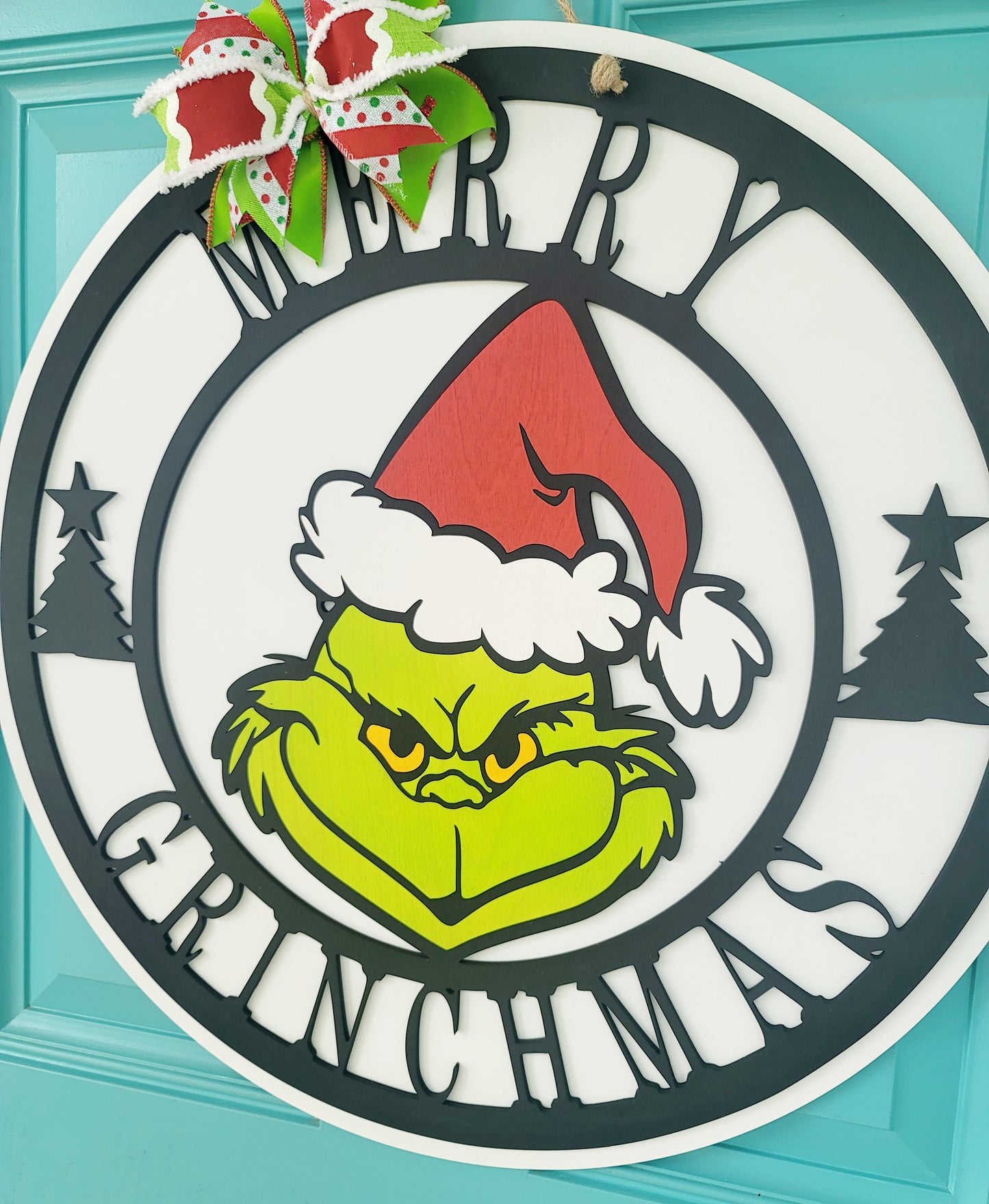 Merry Grinchmas Door Hanger