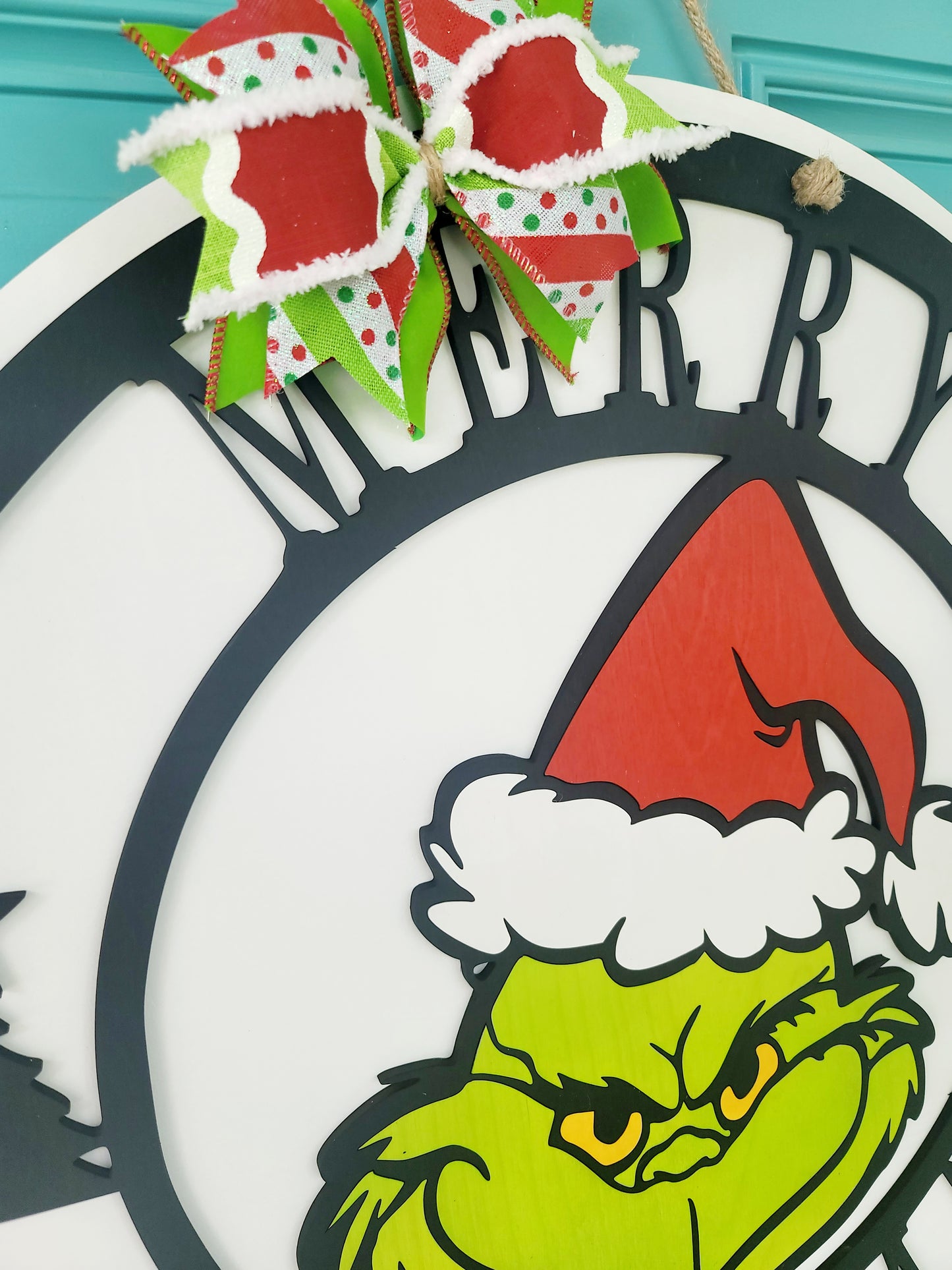 Merry Grinchmas Door Hanger