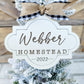 Last Name Homestead Ornament