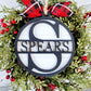 Last Name Split Ornament