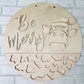 Be Merry Cow Door Hanger