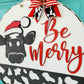 Be Merry Cow Door Hanger