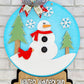 Snowman Snow Globe Door Hanger