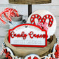 Candy Cane Tiered Tray Set