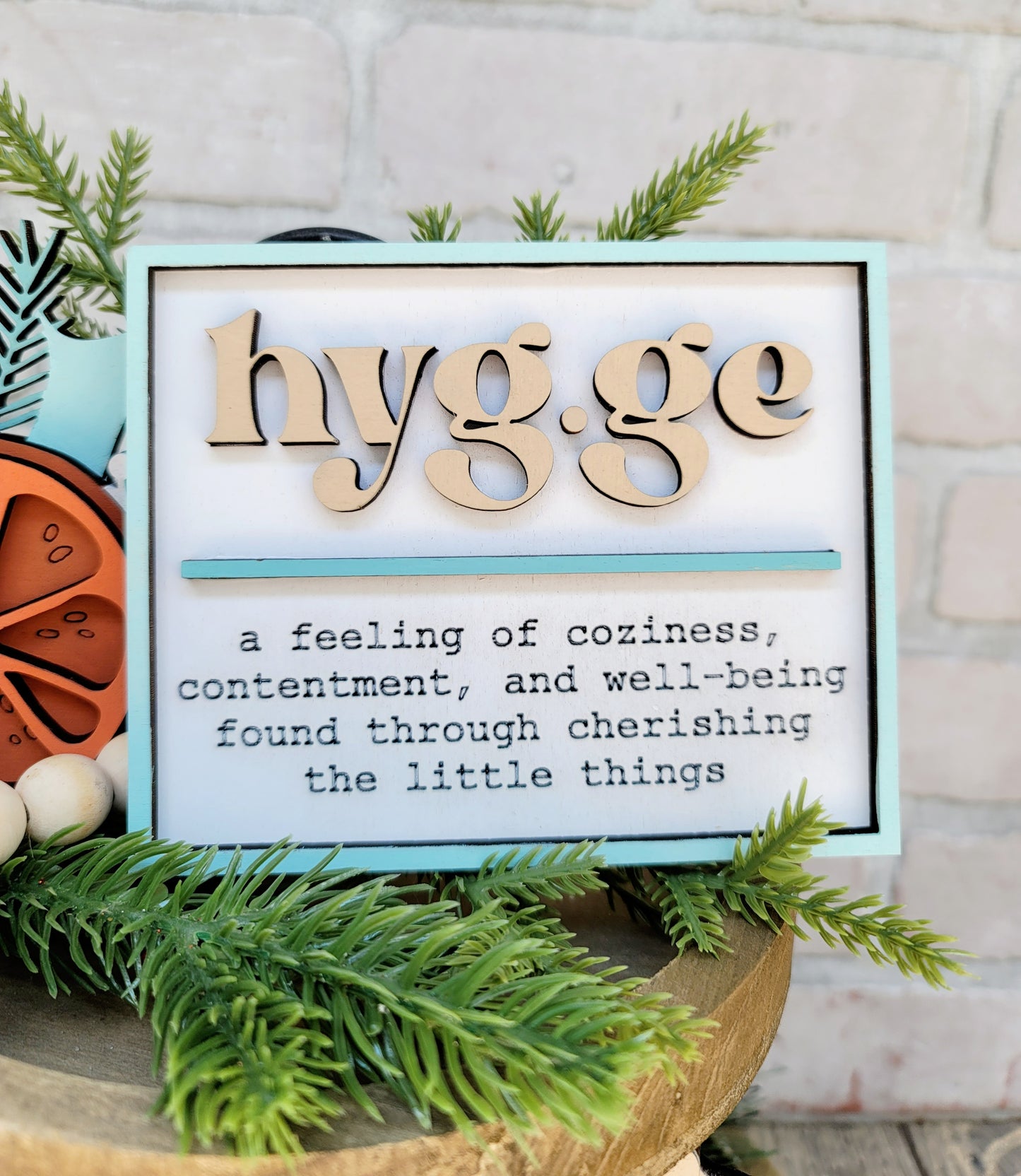 Hygge Christmas Tiered Tray Set
