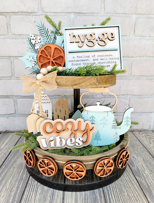 Hygge Christmas Tiered Tray Set- wholesale