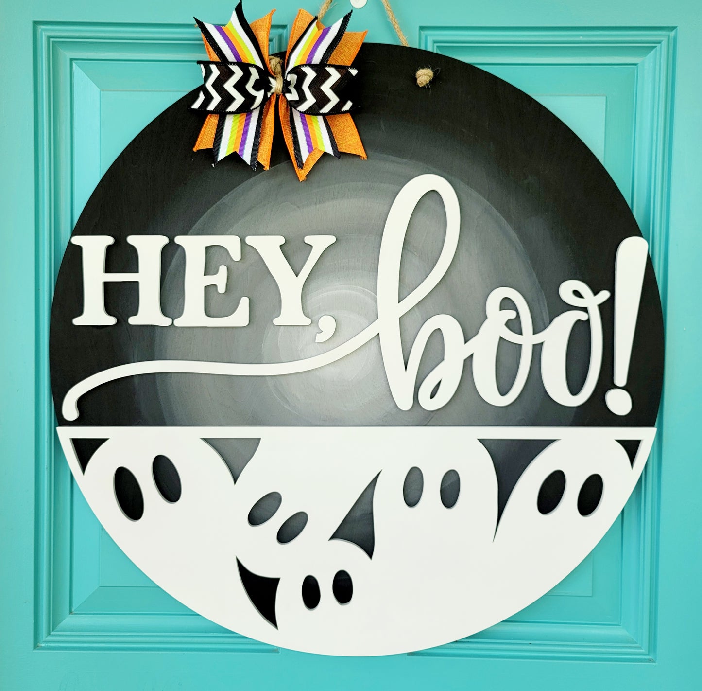 Hey Boo Ghost Door Hanger