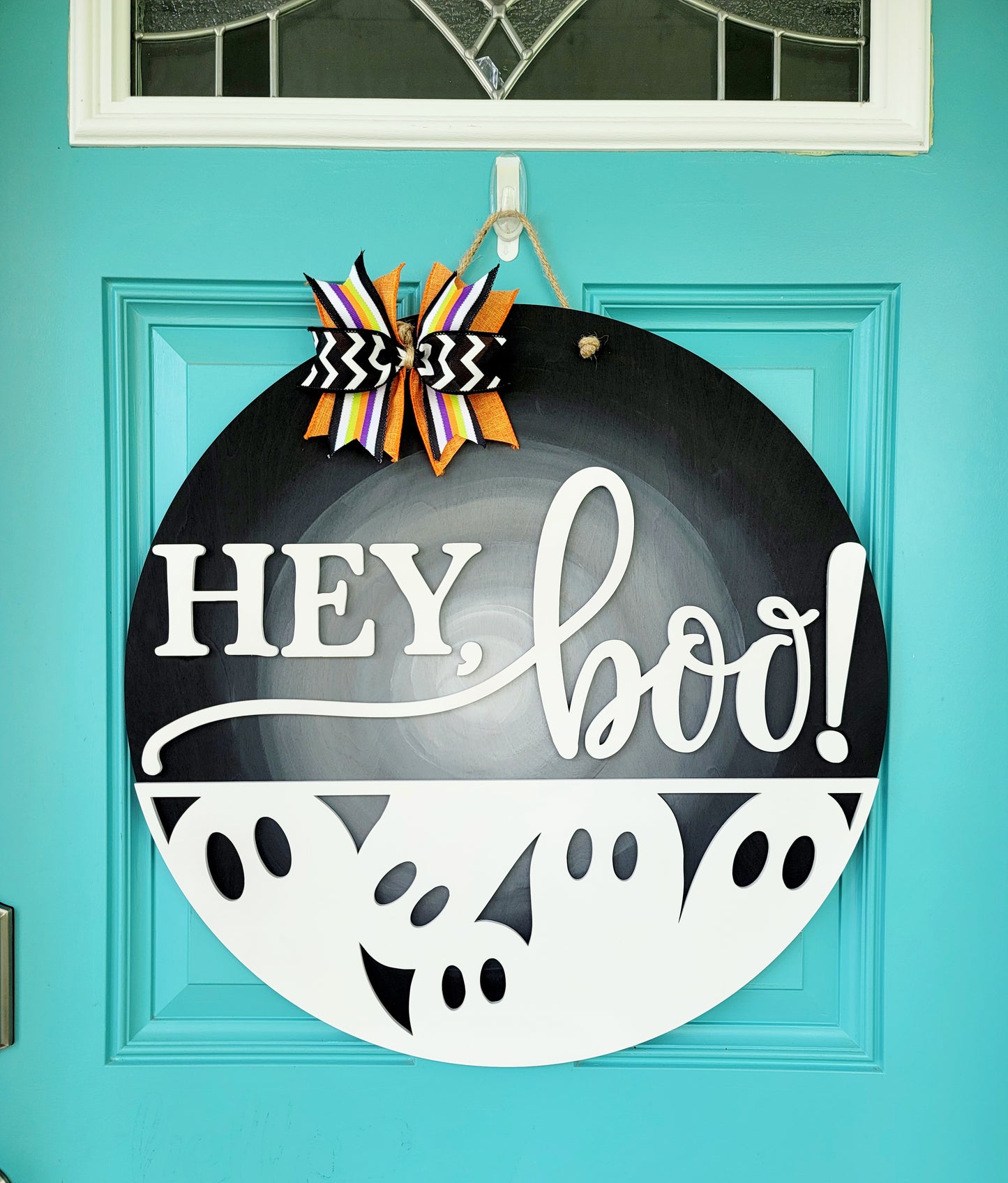 Hey Boo Ghost Door Hanger