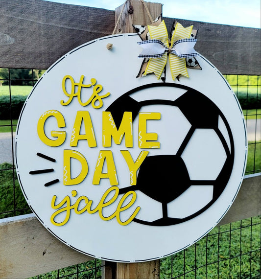 Soccer- It's Game Day Y'all Door Hanger-wholeale