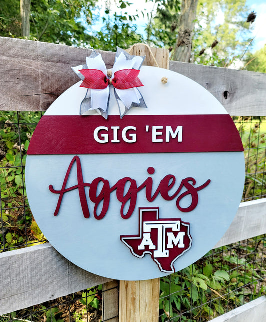 Texas A&M Aggies Door Hanger