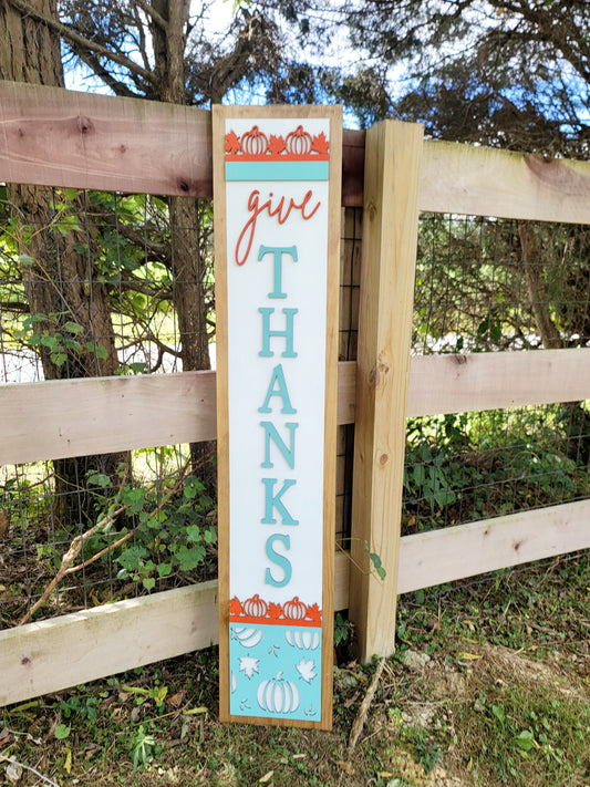 Give Thanks Porch Leaner-wholesale