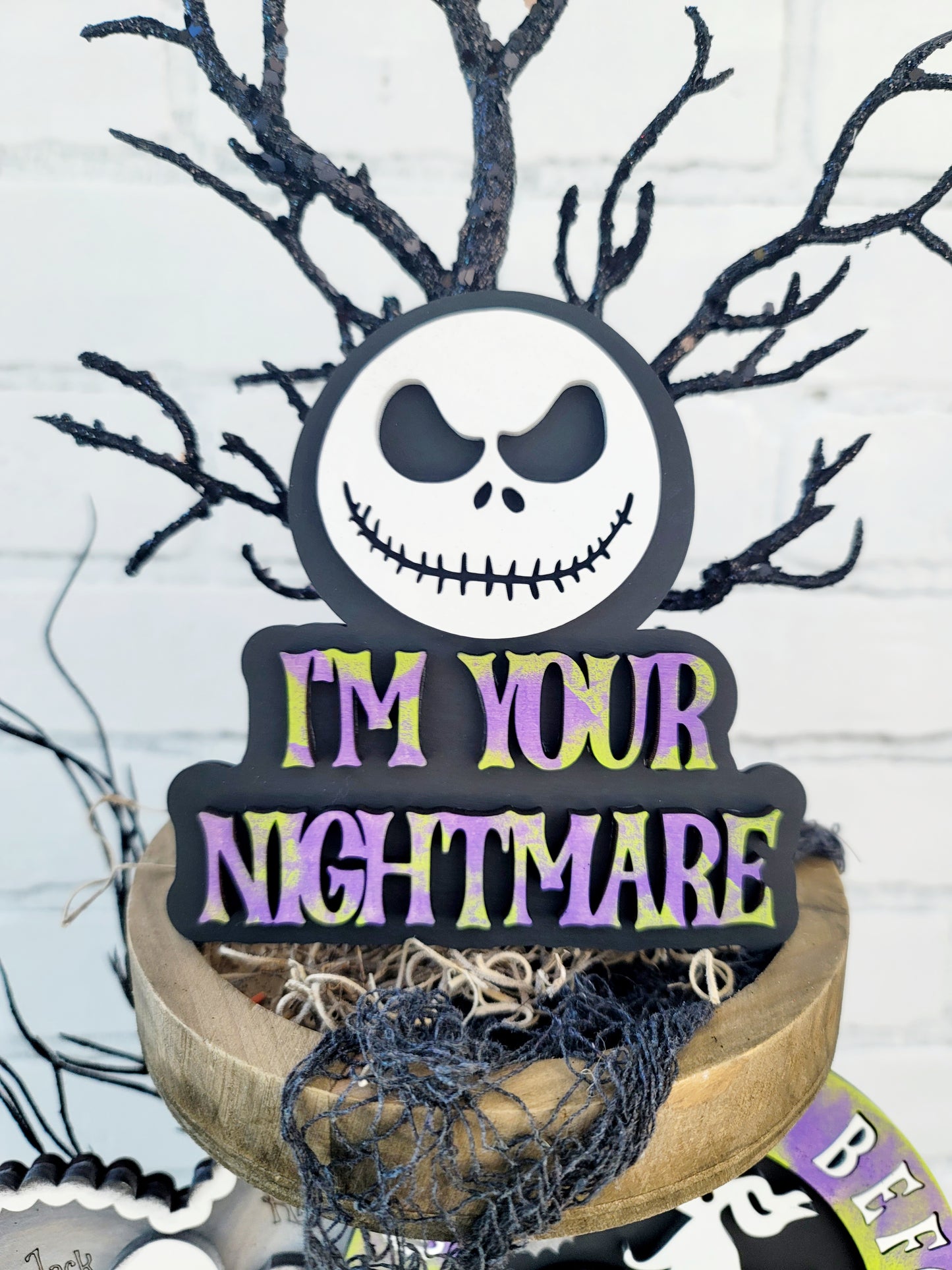 Nightmare Before Christmas Tiered Tray Set