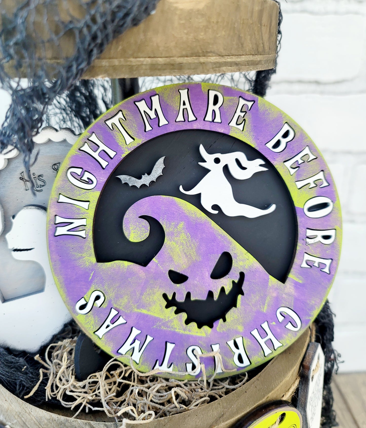 Nightmare Before Christmas Tiered Tray Set