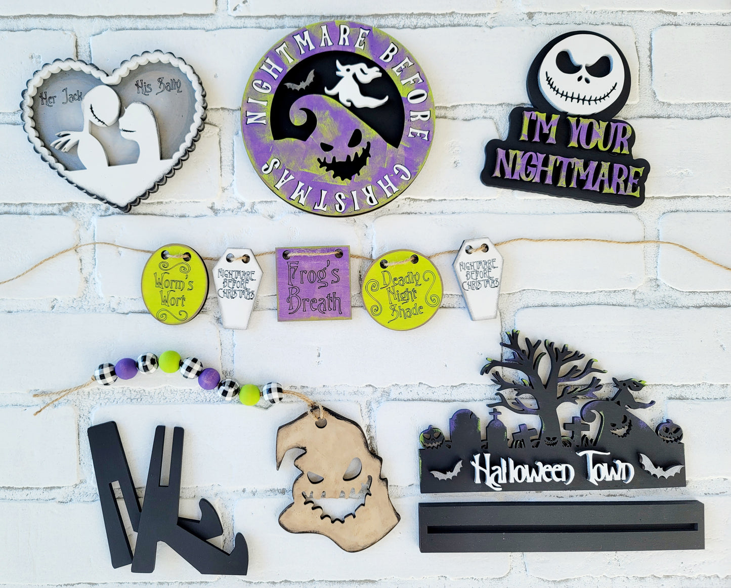 Nightmare Before Christmas Tiered Tray Set