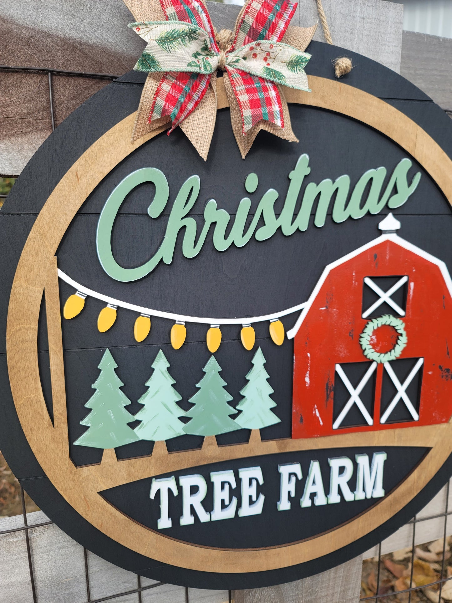 Christmas Tree Farm Door Hanger