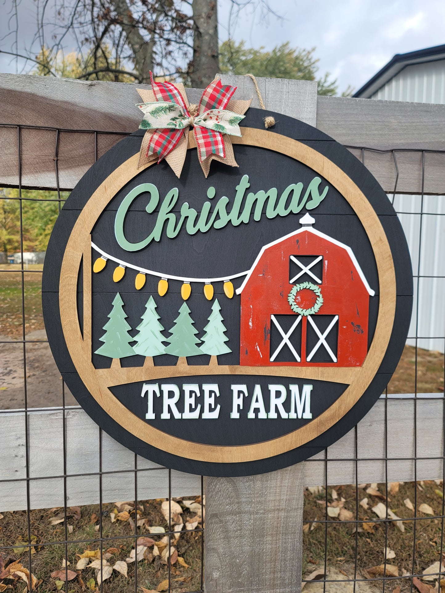 Christmas Tree Farm Door Hanger