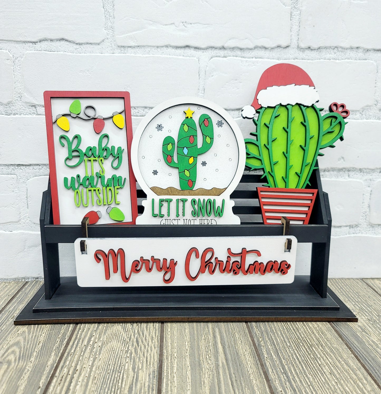 Christmas Cactus- Interchangeable Inserts