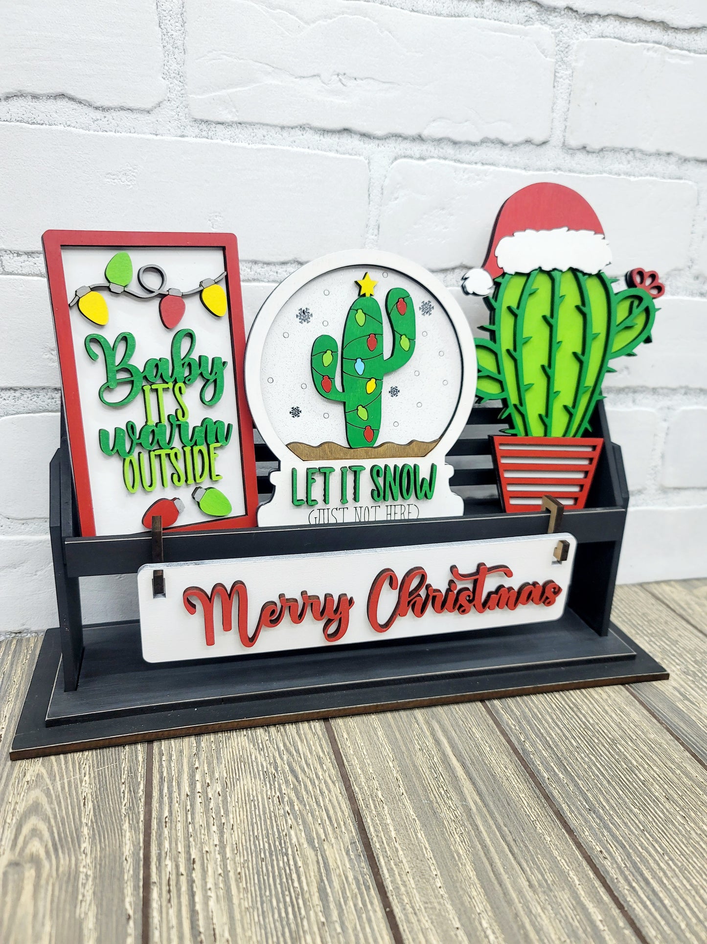 Christmas Cactus- Interchangeable Inserts