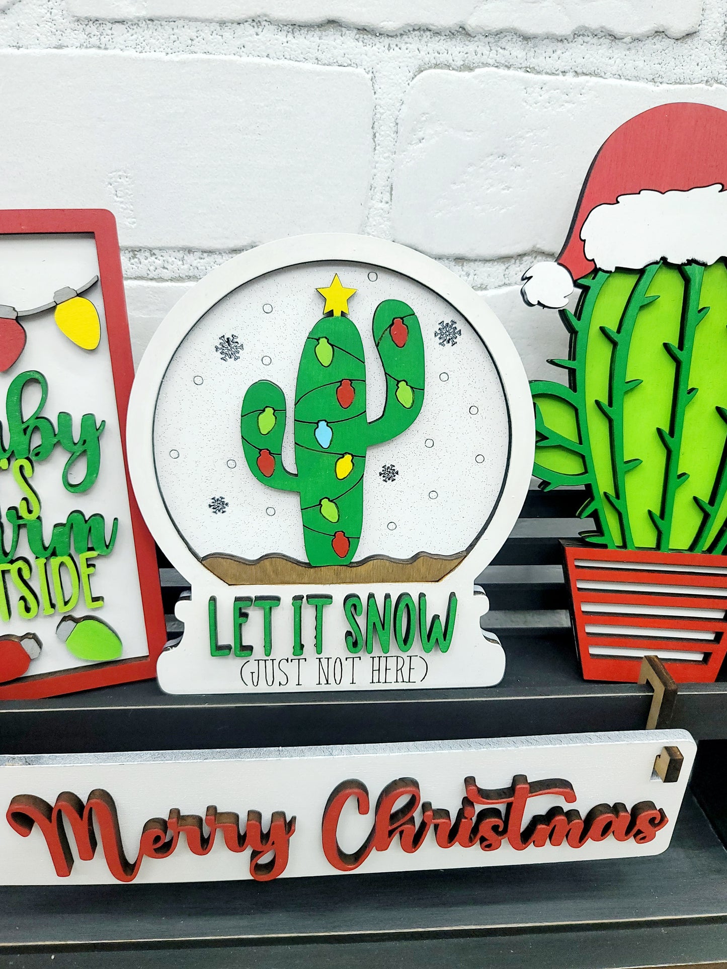 Christmas Cactus- Interchangeable Inserts