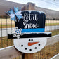 Snowman Head Door Hanger