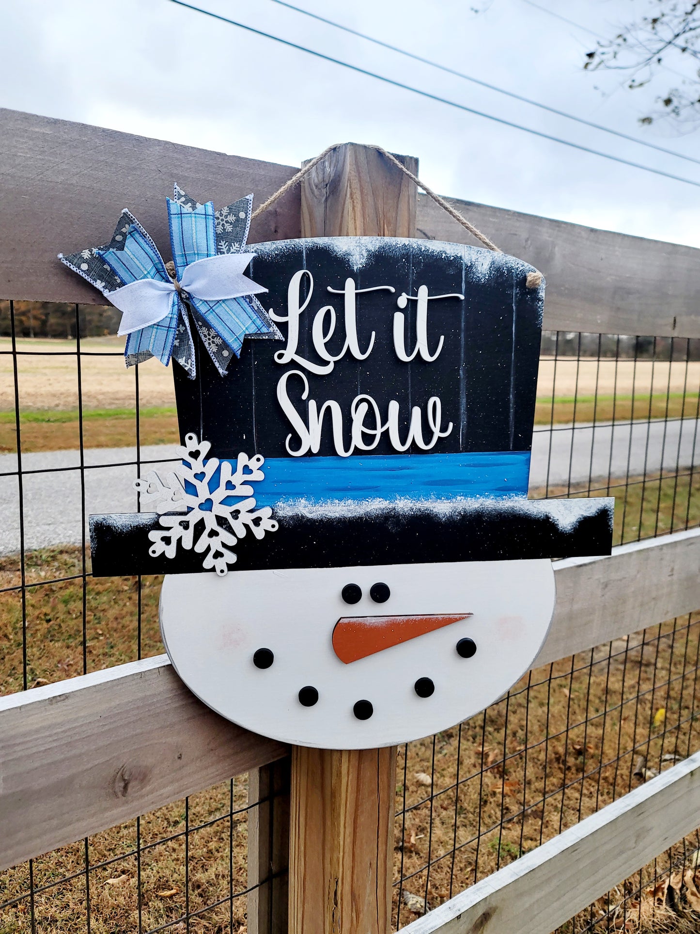 Snowman Head Door Hanger